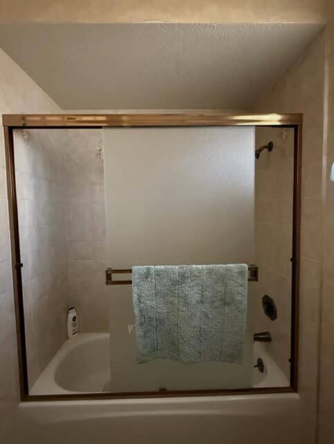 Before -> after (second image) of the new shower with the porcelain slab! We took out the tub and installed the porcelain AND porcelain shower pan! 🛠️
#porcelain #shower #construction #BuiltByHer #new